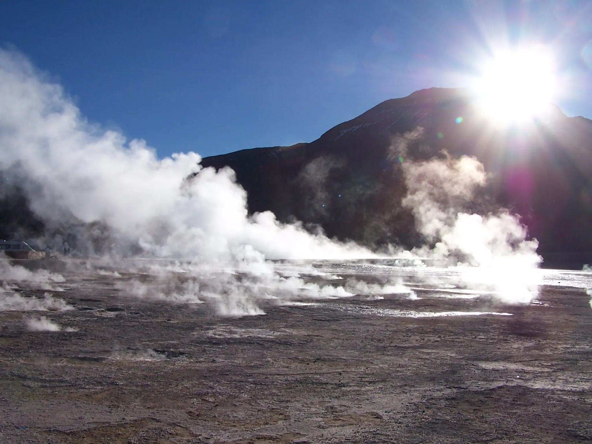 Geothermal field in the Andes
